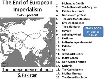 Preview of Indian Independence LESSON BUNDLE: From Gandhi to Modern-day India & Pakistan