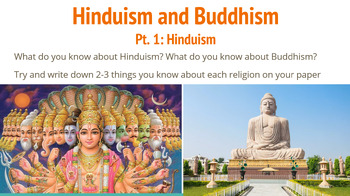 Indian Religions: Hinduism and Buddhism Lesson and Comparison (English ...