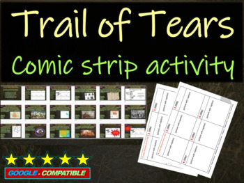 Preview of Indian Removal Act & Trail of Tears Comic Strip Lesson