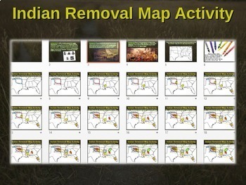Indian Removal Act & Trail of Tears MAP activity: engaging step-by-step