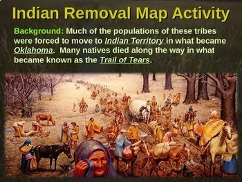 Indian Removal Act & Trail of Tears MAP activity: engaging step-by-step