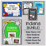 Indiana Bundle. History Unit. Bulletin Board. Notebook. La