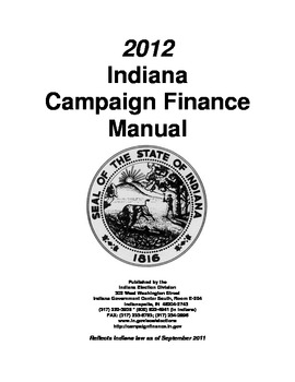 Preview of Indiana Campaign Finance Manual