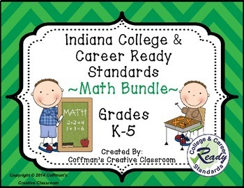 Preview of Indiana Standards Math Bundle K-5