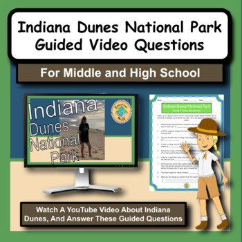 Preview of Indiana Dunes National Park Video Guided Questions Worksheet
