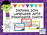 4th Grade Indiana Language Standards Cards - Superhero Theme