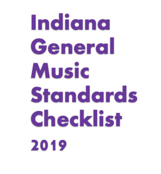 Preview of Indiana Music Standards Checklist K-2