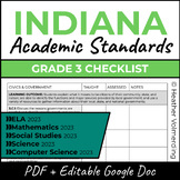 Indiana Standards Checklist 2023 | Grade 3