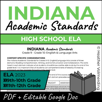 Indiana Standards Checklist 2023 High School ELA By Heather Volmerding   Original 9918736 1 