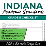 Indiana Standards Checklist | Grade 5