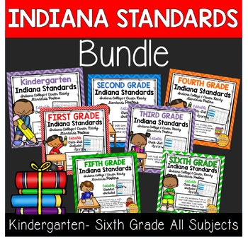 Preview of New Indiana Standards Grades K-6 All Subjects Bundle
