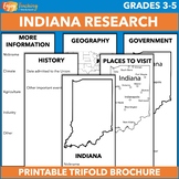 Indiana State Research Project – Trifold Brochure Activity