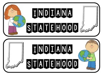 Preview of Indiana Statehood Interactive Notebook or Lap book