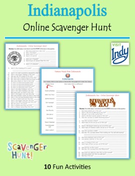 Preview of Indianapolis - Online Scavenger Hunt