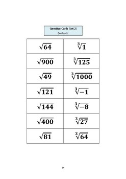 Indices, Square and Cube Roots by Wake-up Margy | TpT