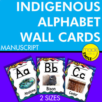 Preview of Indigenous Alphabet Wall Cards (Canada) Manuscript