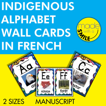 Preview of Indigenous Alphabet Wall Cards French Version (Manuscript)