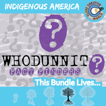 Preview of Indigenous America Whodunnit Activity Bundle - Printable & Digital Game Options