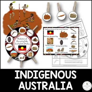 Preview of Indigenous Australia Matching Colouring Tracing