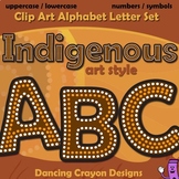 Indigenous Australian Art Style Alphabet Letter Clip Art