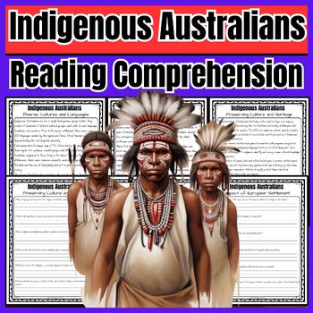 Preview of Indigenous Australians reading comprehension