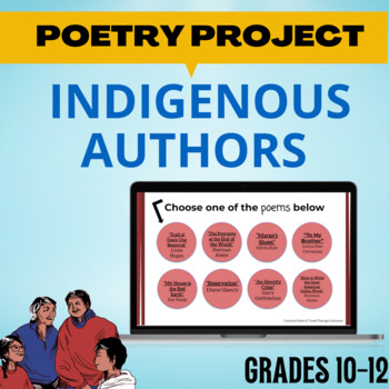 Preview of Indigenous Authors Poetry Digital Choice Board - Thanksgiving