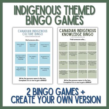 Preview of Indigenous BINGO Game