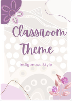 Preview of Indigenous Classroom decor bundle |Aboriginal theme | Neutral Colours | Editable