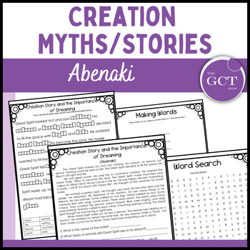 Preview of Indigenous Creation Stories and Myths: Abenaki