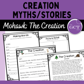 Preview of Indigenous Creation Stories and Myths: Mohawk