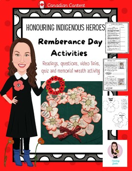Preview of Indigenous Heroes. Remembrance Day Activities.