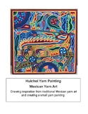 Indigenous Mexican Huichol Yarn Painting, Yarn Art
