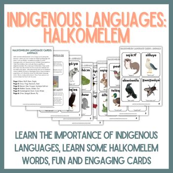 Preview of Indigenous Language Animal Cards (Halkomelem)