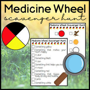 Preview of Indigenous Medicine Wheel Scavenger Hunt