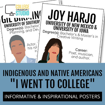 Preview of Indigenous & Native American College & Career Posters | Native American Heritage