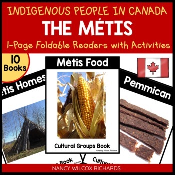 Preview of Indigenous People in Canada, Métis Informational Text Mini Books and Activities
