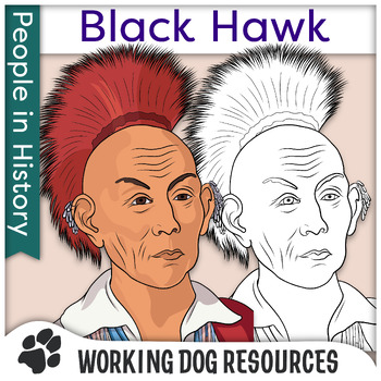 Preview of Indigenous People in History clip art: Black Hawk