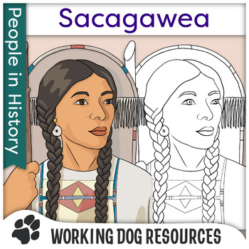 Preview of Indigenous People in History clip art: Sacagawea