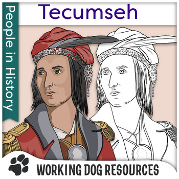 Preview of Indigenous People in History clip art: Tecumseh