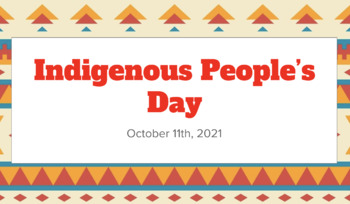 Preview of Indigenous People's Day