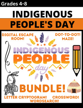 Preview of Indigenous People's Day Escape Room and Games Bundle