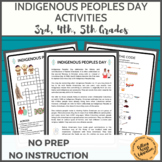 Indigenous Peoples Day Activities 3rd 4th 5th Grades Sub P