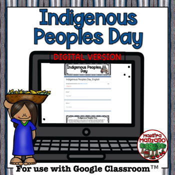 Preview of Indigenous Peoples Day Activities for Google Classroom™ 