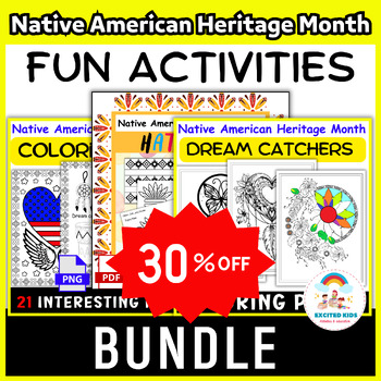 Preview of Indigenous Peoples Day Fun BUNDLE | Dreamcatcher Native American Heritage Month