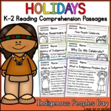Indigenous Peoples Day Holidays Reading Comprehension Pass