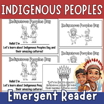 Preview of Indigenous Peoples Day Mini Book for Emergent Readers | Native American Heritage