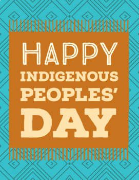 Indigenous Peoples’ Day Poster Set - Native American Heritage Posters Decor