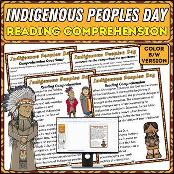 Preview of Indigenous Peoples Day Reading Passages and Questions for Engaged Learning