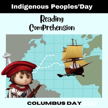 Preview of Indigenous Peoples'Day Reading,Writing, Art Comprehension|Columbus Day Reading