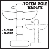 Indigenous Peoples Day | Totem Pole Outline Printables Tem